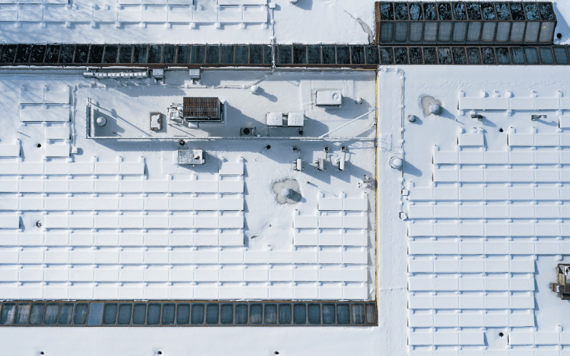 Snow covered roof